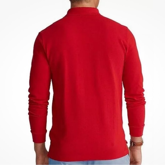 Polo Ralph Lauren Men's Classic Fit Mesh Long-Sleeve Polo Shirt Size Medium NWT - Picture 3 of 6
